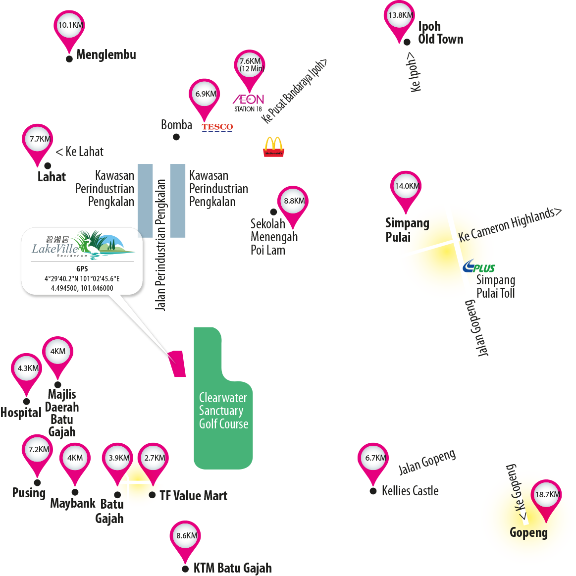 LakeVille Residence - Single Storey Terrace House Type A - Location